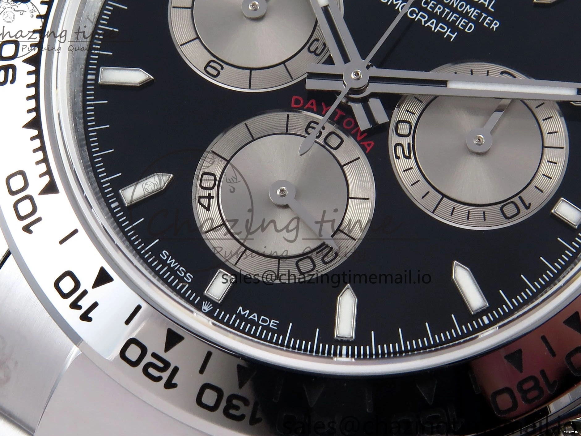 SS Best Daytona Weight） (Gain QF V6 Edition on SH4131 Silver 1:1 Black 126509 Bracelet Dial 0505